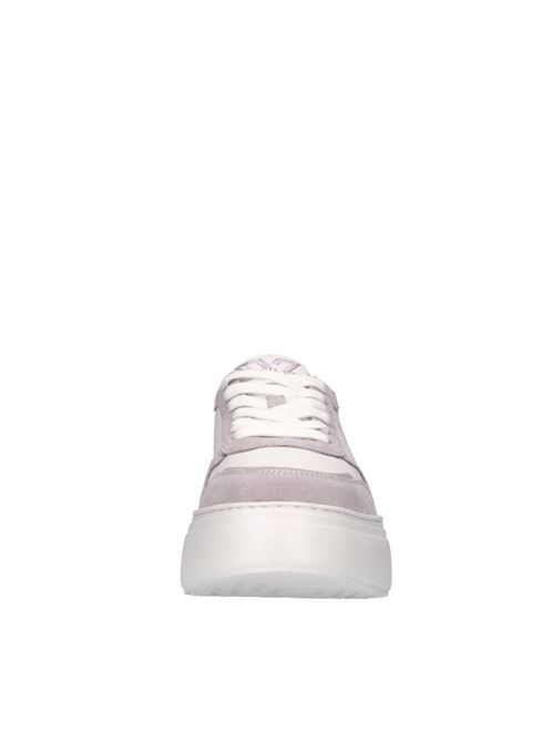 Sneakers in pelle e tessuto EMANUELLE VEE | 451P-302-19-P011CBBIANCO-LILLA